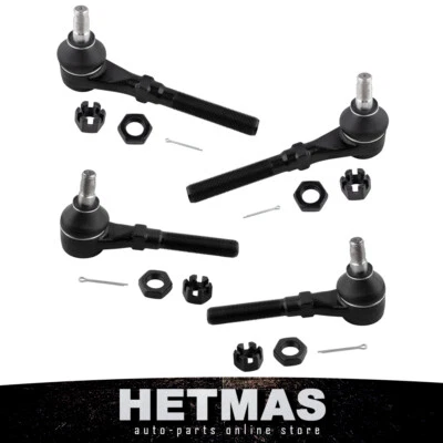 For 1997-2003 Ford F-150 Expedition 4WD 4PCS Front Inner & Outer Tie Rod Ends - Image 1 of 4