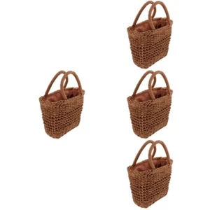 4 Count Pagnello Weaving Ladies Small Bag Vacanza Viaggiare Borsa Delle Donne - Foto 1 di 12