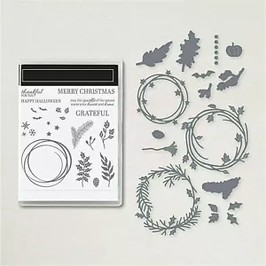 Stamps and Dies for Card Making Christmas Flower Clear Stamps Cutting Dies fo... - Picture 1 of 5