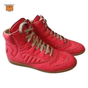 Maison Martin Margiela Sneaker High Top Rosa Leder Sneaker Schnürer (UK 7) - Bild 1 von 18