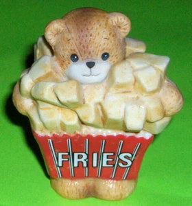 ⭐VINTAGE ENESCO LUCY RIGG & ME BEAR FIGURINE HALLOWEEN FRENCH FRIES COSTUME 1989 - Picture 1 of 2