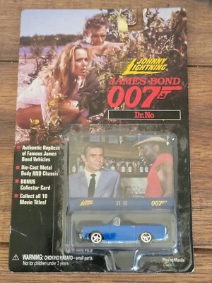 Coche Johnny Lightning JAMES BOND con tarjeta coleccionable DR NO Sunbeam Alpine sin abrir Foto 1 de 4
