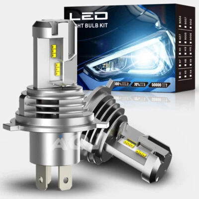 For Chevrolet C10 C20 C30 1981-1986 H4/9003 LED Headlight High-Low Lamp Bulbs - Image 1 of 4