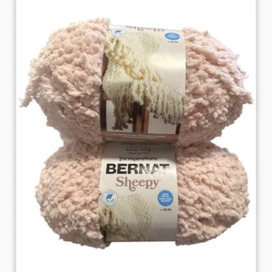 3 Skein Pack Bernat Sheepy Plush Pink Knitting & Crochet Yarn - Picture 1 of 4