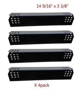 Porcelain Steel Heat Plates 4-pack Gas BBQ Parts Shield for Grillmaster Uberhaus - Picture 1 of 1