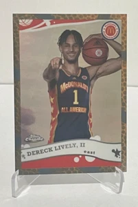 #'d /25! Dereck Lively II 2022 Topps McDonald's Orange Basketball Refractor /25 - Picture 1 of 2