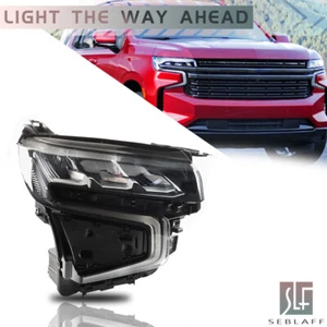 For 2021-2023 Chevy Tahoe/Suburban Full LED Headlight Clear Lens Right Side - Picture 1 of 14