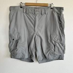 Pantaloncini cargo Duluth Trading Co uomo 44 grigio nylon tasche performance escursionismo - Foto 1 di 8