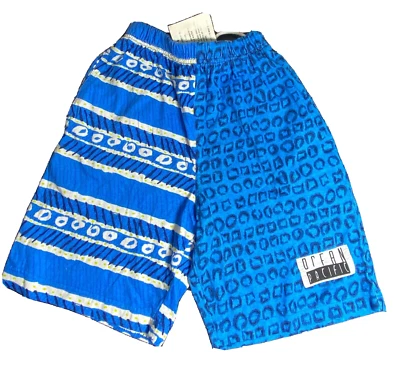 Pantalones Cortos de Surf Ocean Pacific De Colección Años 90 Azul Crazy Youth L Nuevo OP Foto 1 de 4