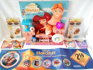 1997 McDonald’s (Disney) Hercules Happy Meal Toy Display complete + extras - Picture 1 of 12