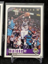 1998-99 Upper Deck UD Choice Reserve Karl Malone #143 John Stockton 142 HOF Lot