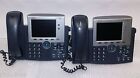 Lot of 2 Cisco CP-7945G POE Color Display Unified IP VoIP Business Telephone