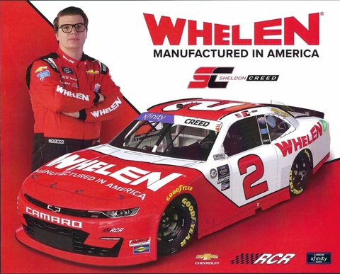 2023 SHELTON CREED “WHELEN” #2 NASCAR XFINITY SERIES POSTCARD Cover