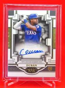2023 Topps Tier One Ezequiel Duran On Card Rookie Auto #'d/299 - Rangers - Picture 1 of 2