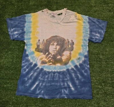 Vintage Tie Dye The Door Waiting For The Sun Tshirt MEDIUM Thrashed - Image 1 of 4