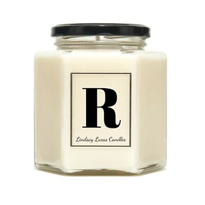 Letter R Alphabet Scented Candle - Picture 1 of 6