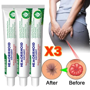 3x Crema de tratamiento de hemorroides pilas de hemorroides fisura anal prolapso crema gel - Imagen 1 de 18