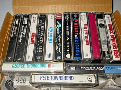 15 Cassettes Box-Triumph,Queensryche,Poison,Heart,George Thorogood,Roger Daltrey - Image 1 of 4