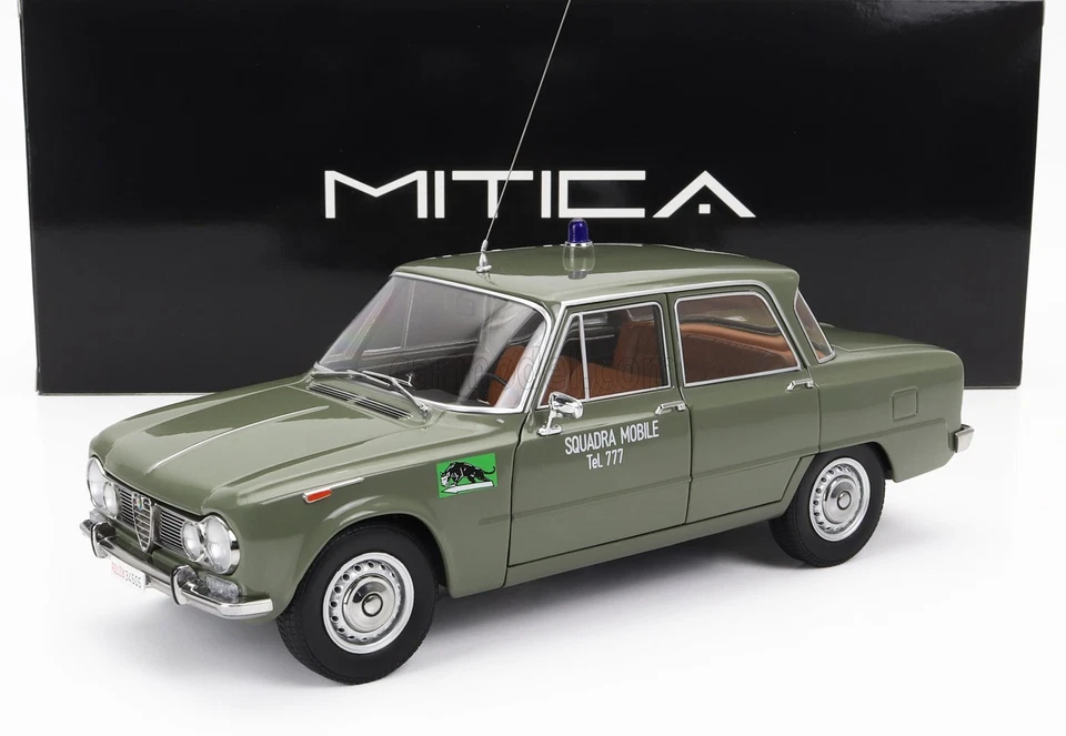 1/18 MITICA-DIECAST - ALFA ROMEO - GIULIA 1.6 Ti POLIZIA MILANO 1963 - 200026-D - Immagine 1 di 1