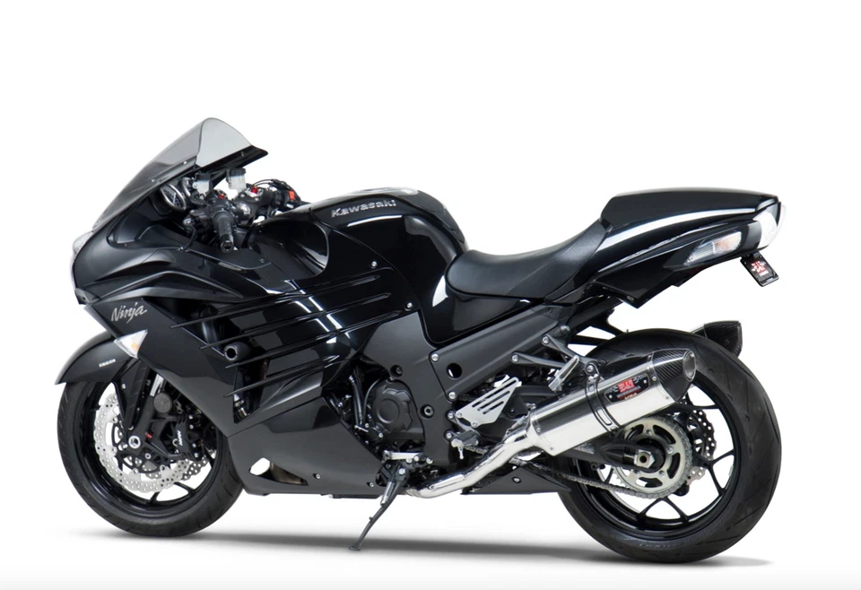 Escape de acero inoxidable Yoshimura Kawasaki ZX14R Ninja ZX1400 R77 Race Slip On '12-'21 Foto 1 de 4