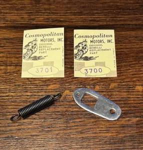 Soporte de sujeción y resorte para tanque de gasolina Benelli Motobi 125 200 Sprite 250 Barracuda - Imagen 1 de 1