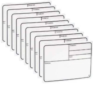 10 ADAM HALL 88000 Tour Label 130 x 85 mm selbstklebend Beschriftungsschild weiß - Bild 1 von 3