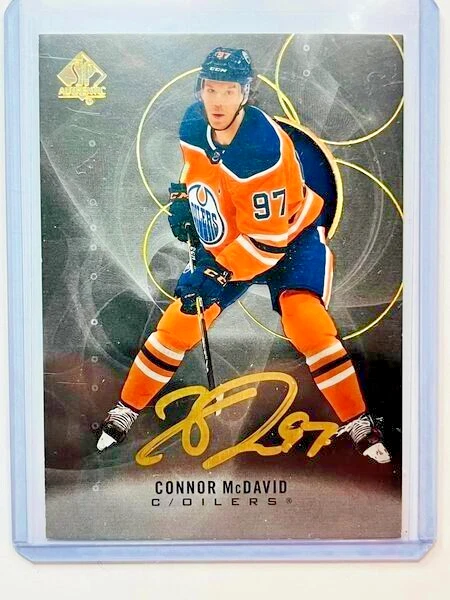2020-21 SP Authentic Limited Black Autograph #90 Connor McDavid Edmonton Oilers - Image 1 of 1