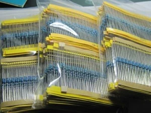 Kit de resistencia 1/4W 1Ω-10MΩ 1500 piezas (75 valores ±1%) para Arduino y creación de prototipos - Imagen 1 de 3