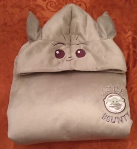 Star Wars Little Bounty Grogu Hoodie- Green- Fleece- Velveteen- Sm 3-7 - Picture 1 of 10