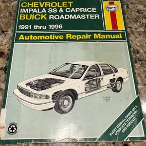 Haynes 24046 Chevrolet Impala SS Caprice 1991 thru 1996 Repair Manual - Picture 1 of 7