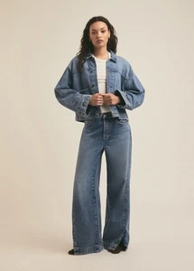 Jeans Favorite Daughter The Oliver Ultimate holgados pierna ancha talla 24 nuevos con etiquetas - Imagen 1 de 17