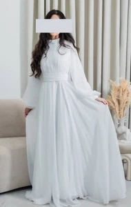 Wedding Dress, Occasion Dress Modest Perfect Detail Pleated - Picture 1 of 1