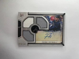 2018 Topps Museum Collection Triple Relic /149 Freddie Freeman Auto Braves SP - Picture 1 of 2
