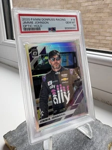 2020 Panini Donruss Racing Jimmie Johnson Optic Holo PSA 10 POP 2 - Bild 1 von 2