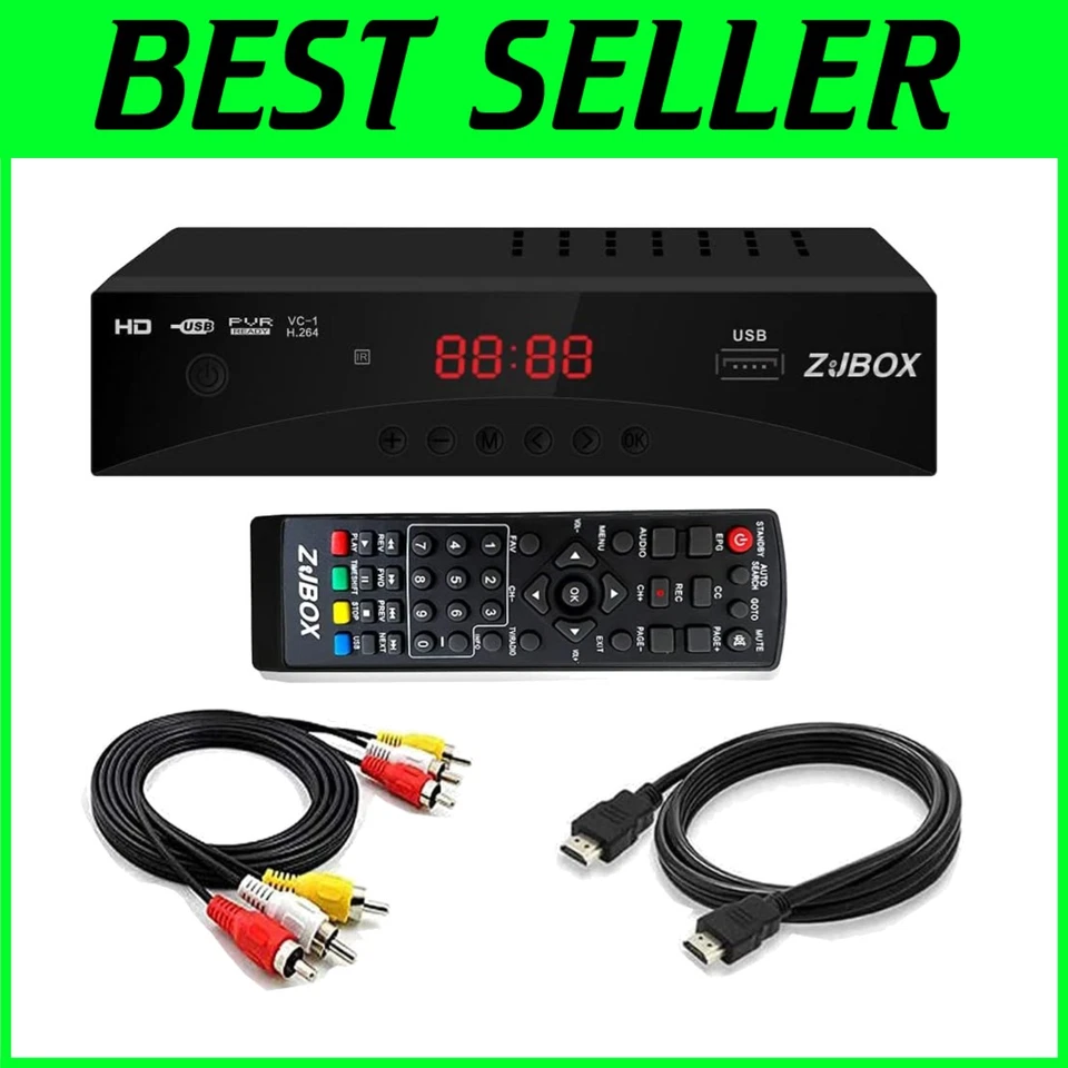 Digital TV Converter Box - ATSC Tuner, 1080P HDMI Output - Image 1 of 4