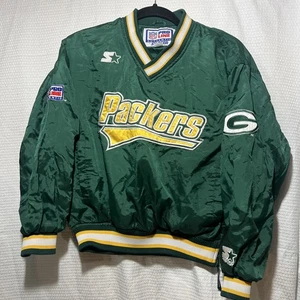 Vintage Green Bay Packers Starter Proline Windbreaker Pullover Youth Gr. M - Bild 1 von 8