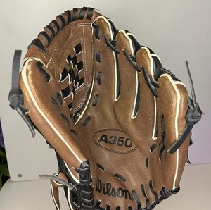 Wilson A0350TR12 Leather Baseball A350 Glove 12” Left Hand RHT - Picture 1 of 24