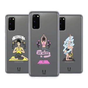 HEAD CASE FILLES DE YOGA ÉTUI COQUE EN GEL MOLLE POUR SAMSUNG TÉLÉPHONES 1 - Photo 1 sur 10