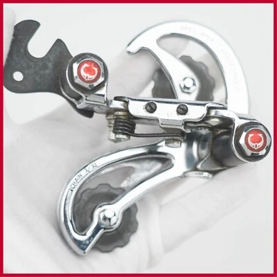 DESVIADOR MECÁNICO TRASERO CAMPAGNOLO GRAN TURISMO ACERO VINTAGE JAULA LARGA ANTIGUO NUEVO DE STOCK Foto 1 de 4