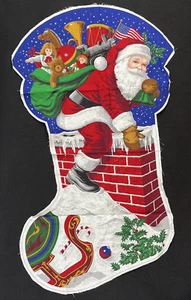 VIP Cranston riesiger Weihnachtsmann Strumpf Panel den Schornstein hinunter, er kam geschnitten - Bild 1 von 1