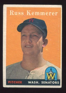 1958 Topps Baseball #137 Russ Kemmerer Card - VGEX #1141 - Picture 1 of 1