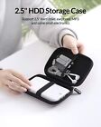 Stylish Grey EVA Shell HDD Case with Protective Straps - Travel Essential