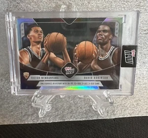 Victor Wembanyama David Robinson 2023-24 TOPPS NOW Basketball Card WR1 92/99 - Picture 1 of 12