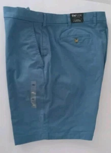Pantalones cortos Tommy Hilfiger THFlex para hombre 42" x 9" entrepierna frente plano azul nuevos con etiquetas - Imagen 1 de 5