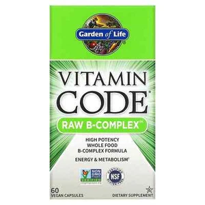 2 X Garden of Life, Vitamin Code, RAW B-Complex, 60 Vegan Capsules - Picture 1 of 3