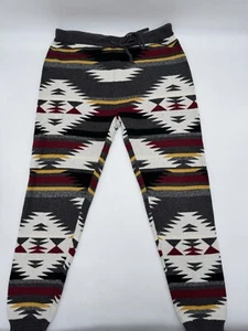 American Eagle Outfitters Women's High Waist Aztec Cozy Soft Knit Jogger Pant XL - Picture 1 of 8