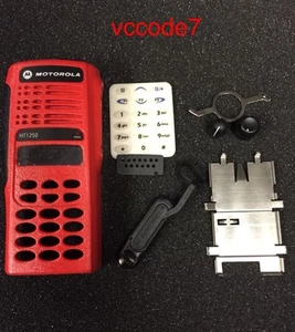 Motorola HT1250 Full keypad refurb housing complete in (RED) - Picture 1 of 7