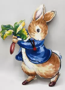 Lark Rise Designs 2001 Beatrix Potter Peter Rabbit Nursery Wooden Clock - Picture 1 of 4