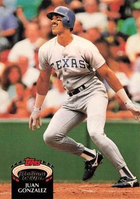 1992 Stadium Club #240a Juan Gonzalez - Image 1 of 2