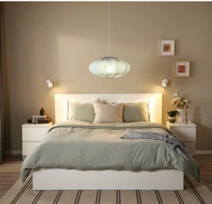 IKea REGNSKUR Pendant Lamp SHADE ONLY Oval Sage Green 20 " 205.669.12 New in Box - Picture 1 of 10